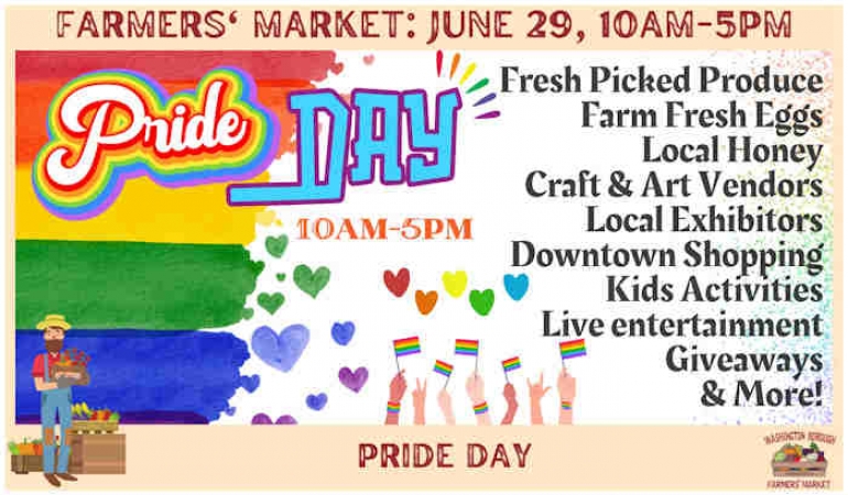 Pride Day 2024 at Washington Borough Farmers&#039; Market in Washington NJ